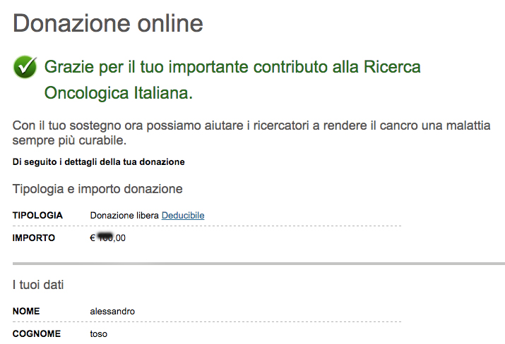 donazione